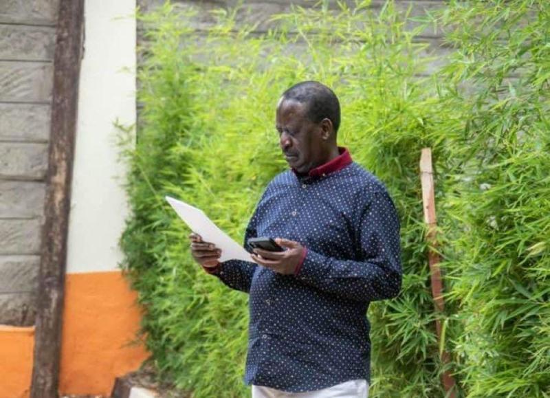 File image of Azimio leader Raila Odinga
